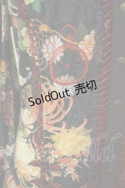 画像2: Ozz oneste / 和チャイナオフショルブラウス  ブラック×ワイン×パープル O-26-02-06-035-OO-BL-OW-OS