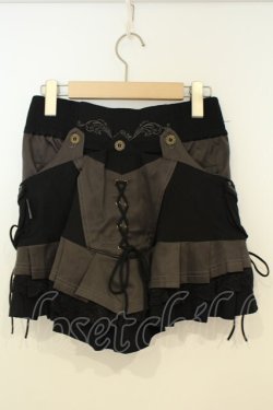 画像3: Ozz oneste / ラップ付きショートパンツ  ブラック O-26-02-06-038-OO-PA-OW-OS