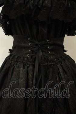 画像3: ATELIER PIERROT / Mystique Jacquard ジャンパースカート F ブラック O-26-02-06-043-EL-OP-YM-OS