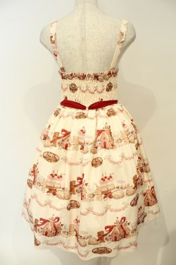 画像4: axes femme kawaii / お菓子の家柄ジャンスカ  アイボリー O-26-02-06-046-AX-OP-IG-OS