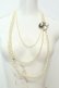 画像1: axes femme / ストーンモチーフ付きパールネックレス  シロ O-26-02-06-1001-AX-AC-OW-OS (1)