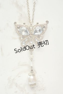 画像1: axes femme / ストーンバタフライネックレス  ゴールド O-26-02-06-1049-AX-AC-OW-OS