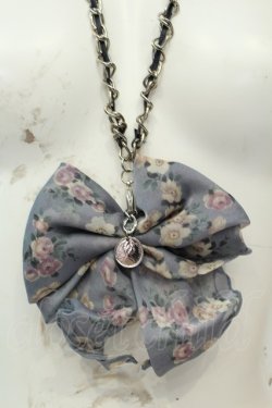 画像1: axes femme / シフォンリボンモチーフネックレス  シルバー O-26-02-06-1051-AX-AC-OW-OS