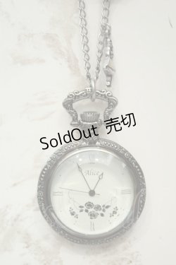 画像2: axes femme / アリス懐中時計ネックレス  シルバー O-26-02-06-1053-AX-AC-OW-OS