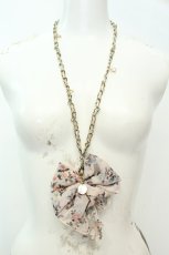 画像1: axes femme / シフォンリボンモチーフネックレス  ピンク O-26-02-06-1054-AX-AC-OW-ZT575-F004 (1)