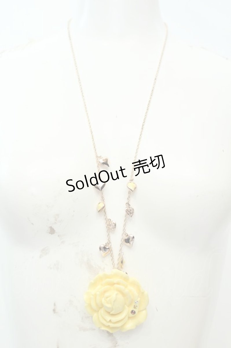 画像2: axes femme / BIGローズモチーフネックレス  ゴールド O-26-02-06-1056-AX-AC-OW-ZT575-F004 (2)