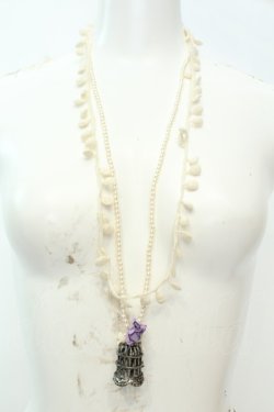 画像2: axes femme / 鳥かごパールネックレス  シルバー O-26-02-06-1057-AX-AC-OW-OS