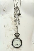 axes femme / アリス懐中時計ネックレス  シルバー O-26-02-06-1059-AX-AC-OW-OS