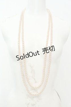 画像1: axes femme / パールネックレス  ピンク O-26-02-06-1007-AX-AC-OW-OS