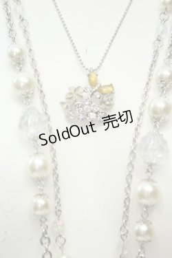 画像2: axes femme / ビーズ＆パール多連ネックレス  シルバー O-26-02-06-1066-AX-AC-OW-OS