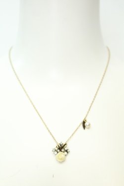 画像2: axes femme / プチローズモチーフネックレス  ゴールド O-26-02-06-1070-AX-AC-OW-OS