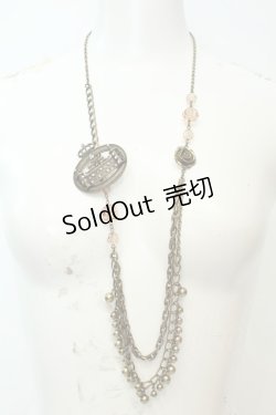 画像1: axes femme / お城モチーフブローチ付きネックレス  ゴールド O-26-02-06-1071-AX-AC-OW-OS