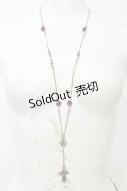 画像1: axes femme / プチローズ使いロザリオネックレス  アンティークゴールド O-26-02-06-1072-AX-AC-OW-OS