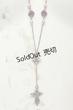 画像2: axes femme / プチローズ使いロザリオネックレス  アンティークゴールド O-26-02-06-1072-AX-AC-OW-OS