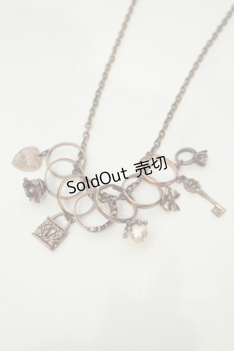 画像1: axes femme / アンティークモチーフリングネックレス  ゴールド O-26-02-06-1074-AX-AC-OW-ZT575-F004 (1)