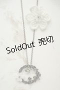 axes femme / お花＆リースモチーフネックレス  シルバー O-26-02-06-1075-AX-AC-OW-ZT0211U