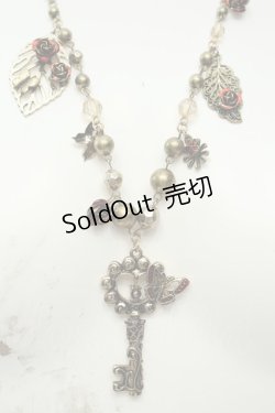 画像2: axes femme / バタフライキーモチーフネックレス  アンティークゴールド O-26-02-06-1008-AX-AC-OW-OS