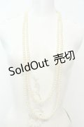 axes femme / パールネックレス  シロ O-26-02-06-1009-AX-AC-OW-OS