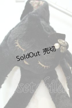 画像2: axes femme / ねこファーマフラー  クロ O-26-02-06-1084-AX-ZA-OW-OS