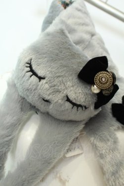 画像2: axes femme / ねこファーマフラー  グレー O-26-02-06-1086-AX-ZA-OW-OS