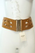 axes femme / カットワーク使いベルト  キャメル O-26-02-06-1093-AX-ZA-OW-OS