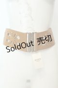 axes femme / カットワーク使いベルト  キャメル O-26-02-06-1093-AX-ZA-OW-ZT575