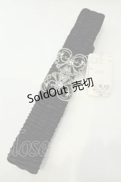 画像2: axes femme / ベロアゴムベルト  クロ O-26-02-06-1094-AX-ZA-OW-ZT575