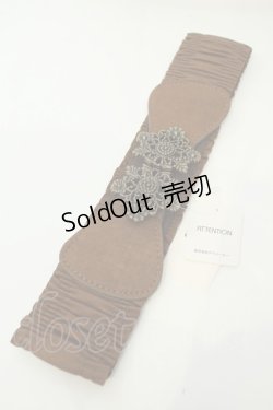 画像2: axes femme / スエード調ゴムベルト  ブラウン O-26-02-06-1096-AX-ZA-OW-OS