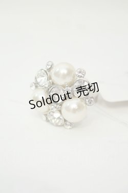 画像1: axes femme / パールビジューリング  シルバー O-26-02-06-1099-AX-AC-OW-OS