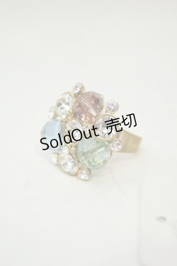 画像1: axes femme / パールビジューリング  ゴールド O-26-02-06-1100-AX-AC-OW-OS