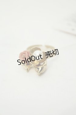 画像1: axes femme / ねこローズリング  ゴールド O-26-02-06-1110-AX-AC-OW-OS