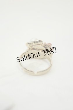 画像2: axes femme / ねこローズリング  ゴールド O-26-02-06-1110-AX-AC-OW-OS