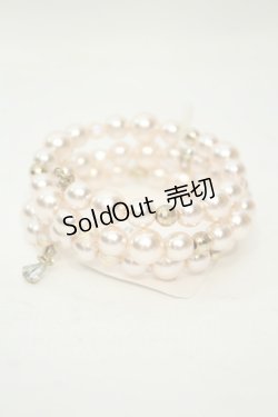 画像1: axes femme / 多連パールブレスレット  ピンク O-26-02-06-1123-AX-AC-OW-OS