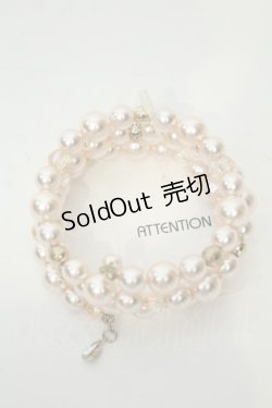 画像2: axes femme / 多連パールブレスレット  ピンク O-26-02-06-1123-AX-AC-OW-OS