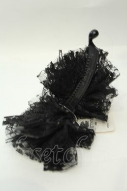 画像2: axes femme / チュールモチーフバナナクリップ  クロ O-26-02-06-1127-AX-AC-OW-OS