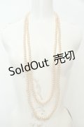 axes femme / パールネックレス  オレンジ O-26-02-06-1014-AX-AC-OW-OS