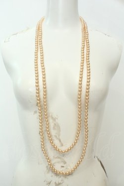 画像1: axes femme / パールネックレス  オレンジ O-26-02-06-1014-AX-AC-OW-OS