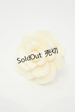 画像1: axes femme / BIGローズリング  アイボリー O-26-02-06-1131-AX-AC-OW-OS