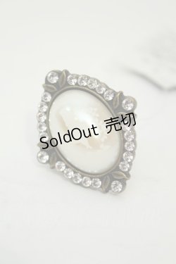 画像1: axes femme / DISNEYアリスコラボカボションリング  ゴールド O-26-02-06-1132-AX-AC-OW-OS