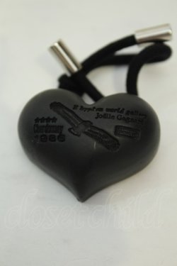 画像2: E hyphen world gallery / ハート型ヘアゴム  クロ O-26-02-06-1135-LO-AC-OW-OS