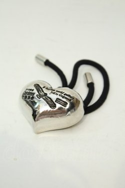 画像1: E hyphen world gallery / ハート型ヘアゴム  シルバー O-26-02-06-1136-LO-AC-OW-OS