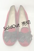 axes femme / リボンオペラパンプス L ワイン O-26-02-06-1137-AX-SH-OW-ZT0209M
