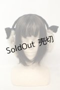 LOLITAその他 / ラビットファー耳当て  クロリボン O-26-02-06-1139-LO-ZA-OW-OS