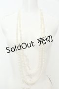 axes femme / パールネックレス  シロ O-26-02-06-1015-AX-AC-OW-OS