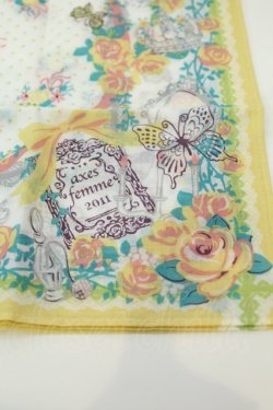 画像2: axes femme / ハンカチ  イエロー系 O-26-02-06-1143-AX-BL-OW-OS