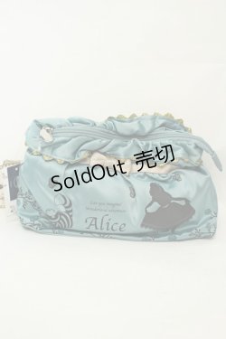 画像1: axes femme / DISNEYアリスコラボポーチ  グリーン O-26-02-06-1153-AX-ZA-OW-OS