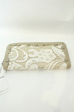 画像3: axes femme / レース使い長財布  ベージュ O-26-02-06-1154-AX-ZA-OW-OS