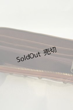 画像3: axes femme / レース使い長財布  ブラウン O-26-02-06-1155-AX-ZA-OW-OS
