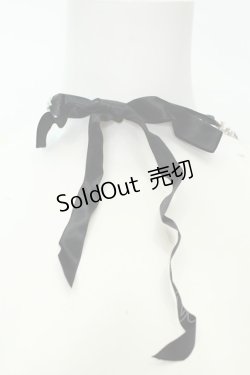 画像3: axes femme / パールリボンネックレス  クロ O-26-02-06-1016-AX-AC-OW-OS