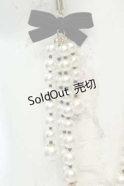 画像2: axes femme / コード使いパールネックレス  シロ O-26-02-06-1017-AX-AC-OW-OS